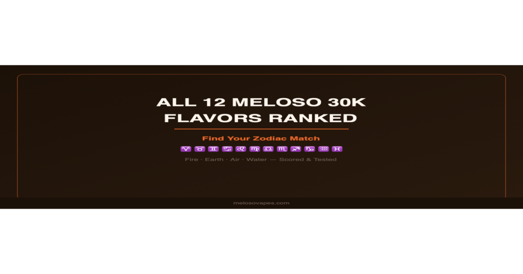 All 12 Geek Bar Meloso 30K Flavors Ranked by Zodiac Sign